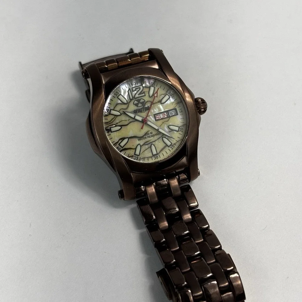REACTOR Curie Abalone Watch - 200M Quartz - Water Resistant Glow In The Dark